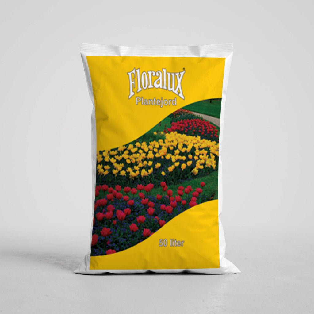 Floralux Blomsterjord 18 Liter - hel pall - 96 st sekker