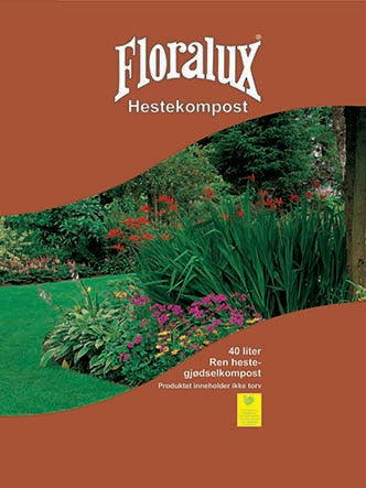 Floralux Hestekompost Torvfri 40 Liter - hel pall - 51 st sekker