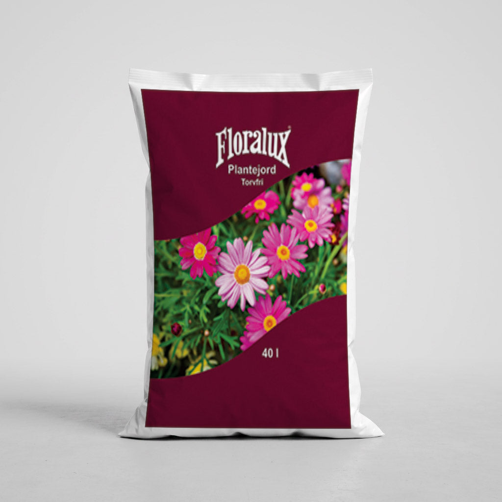 Floralux Plantejord Torvfri 40 Liter - hel pall - 51 st sekker