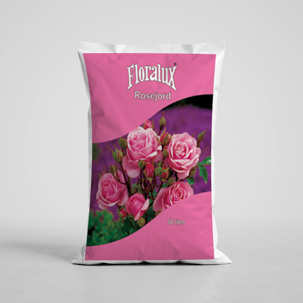 Florualux Rosejord 50 Liter - hel pall - 39 st sekker