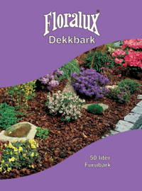 Floralux Dekkbark  50 liter  - hel pall - 54 st sekker