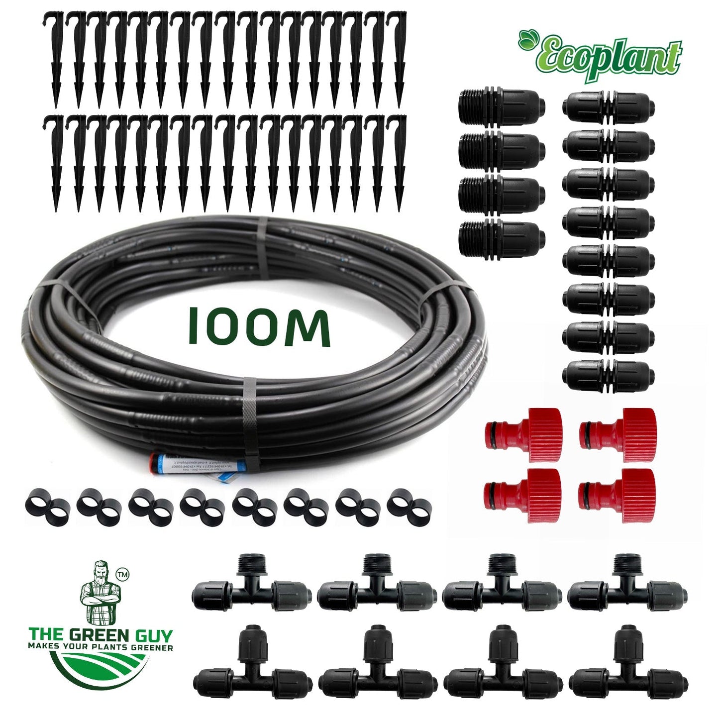 Dryppslange 100 meter, Startpakke » Ecoplant