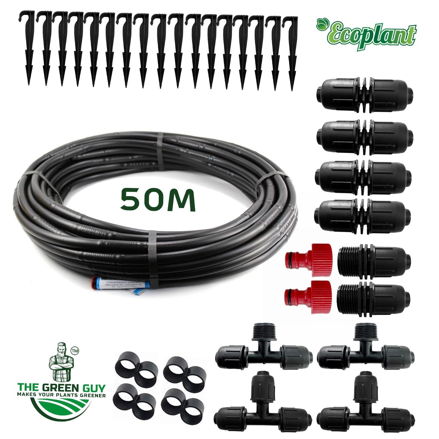 Dryppslange 50 meter, Startpakke » Ecoplant