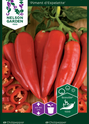 Chilipeppar 'Piment d'Espelette'