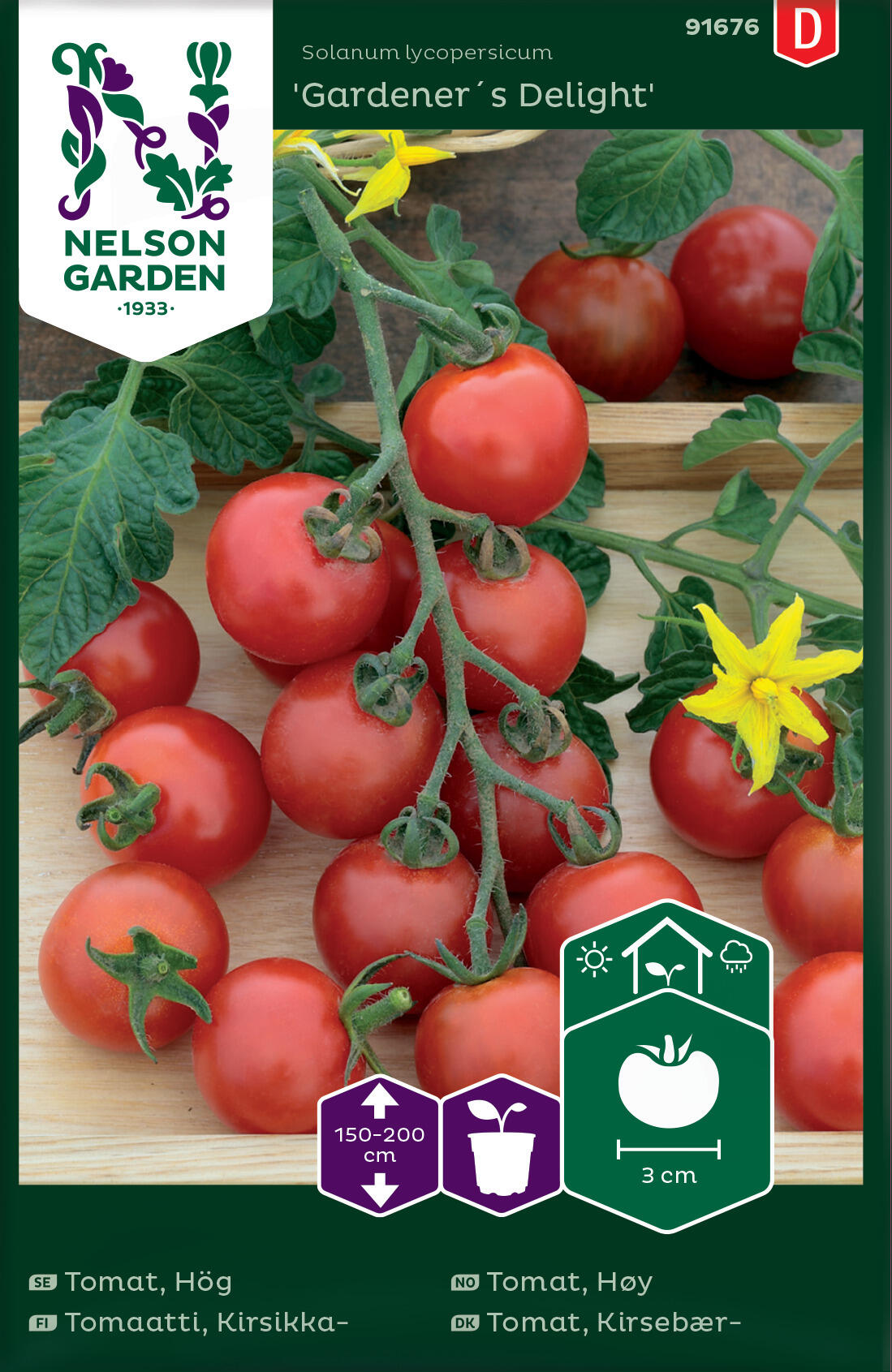 Körsbärstomat "Gardener's Delight"