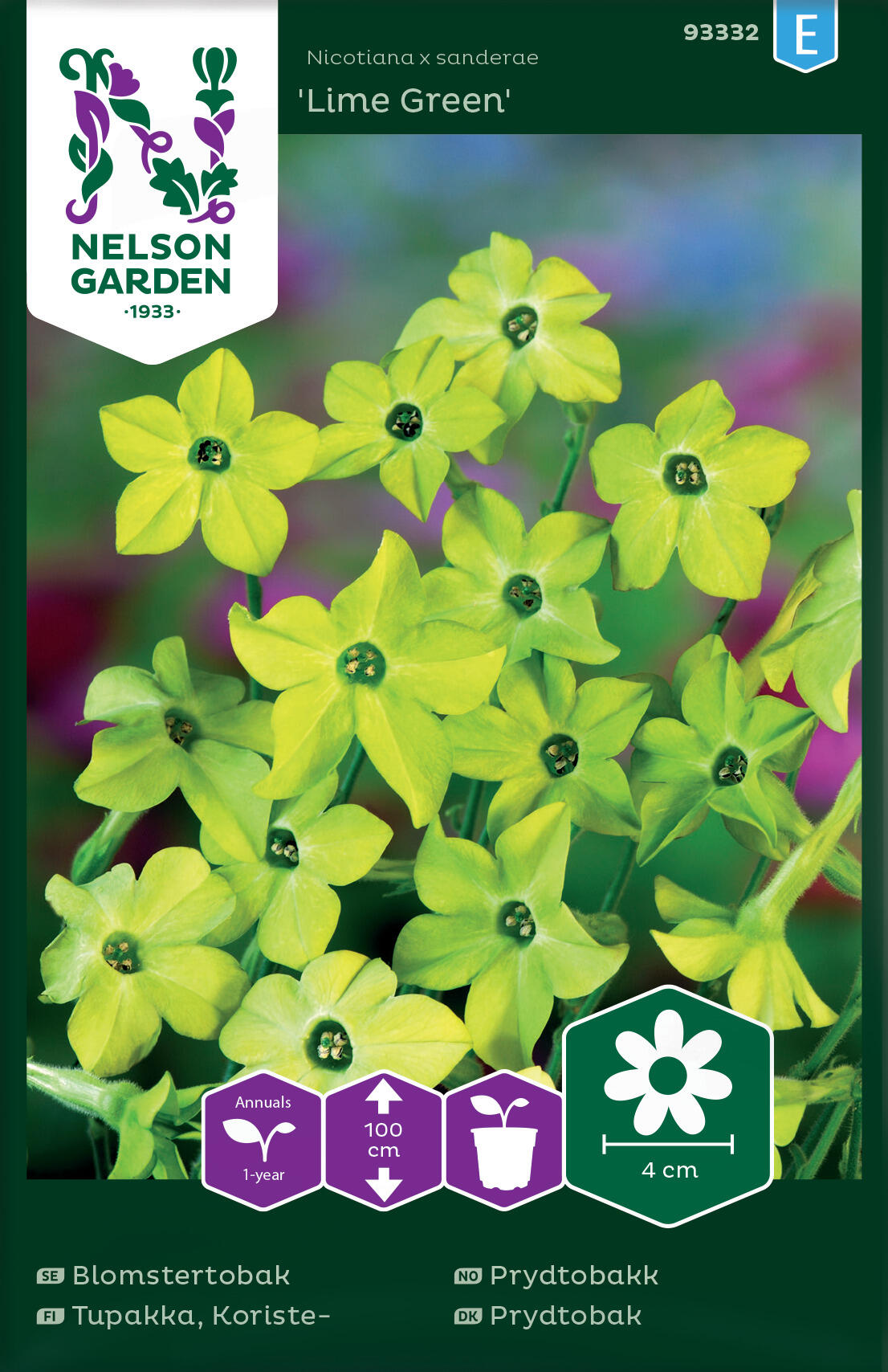 Prydnadstobak 'Lime Green'