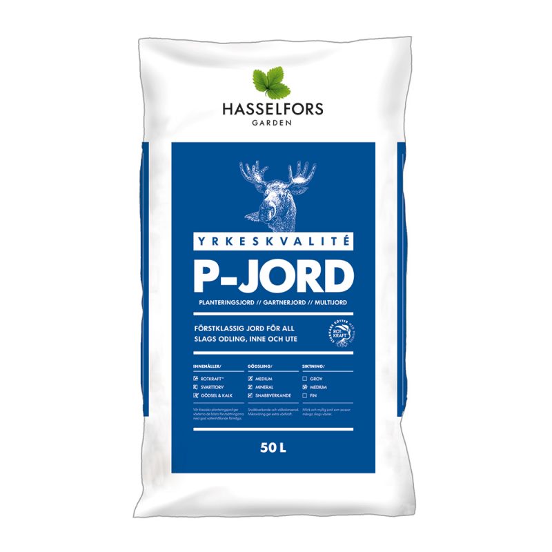 Hasselfors P-jord, 50 liter, 45 st, Helpall - Fri frakt